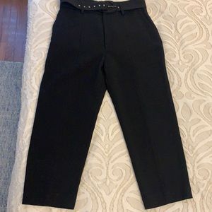 Zara Belted Ankle Pants XL